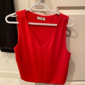 Aritzia Babaton Murphy Blouse Red S